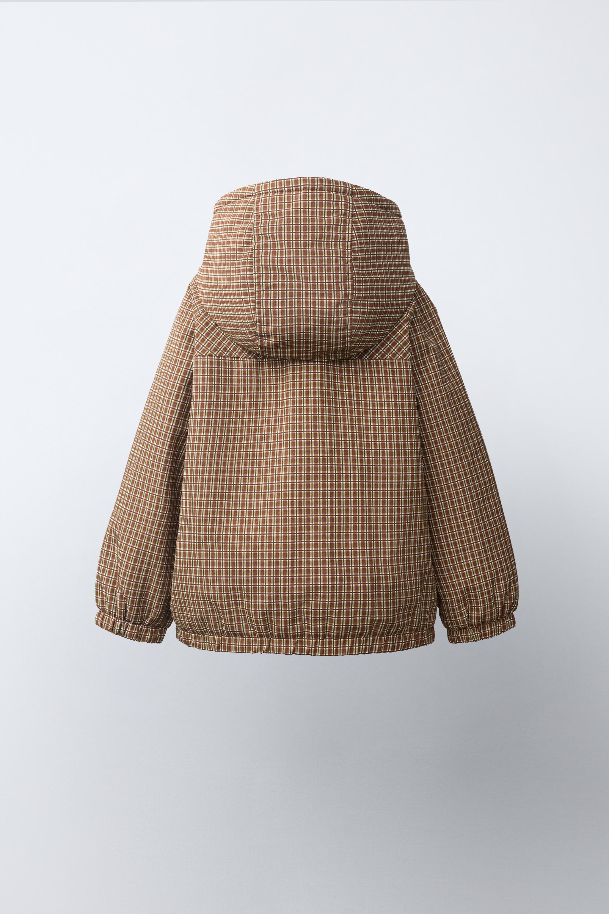 BLOUSON À CAPUCHE CARREAUX
